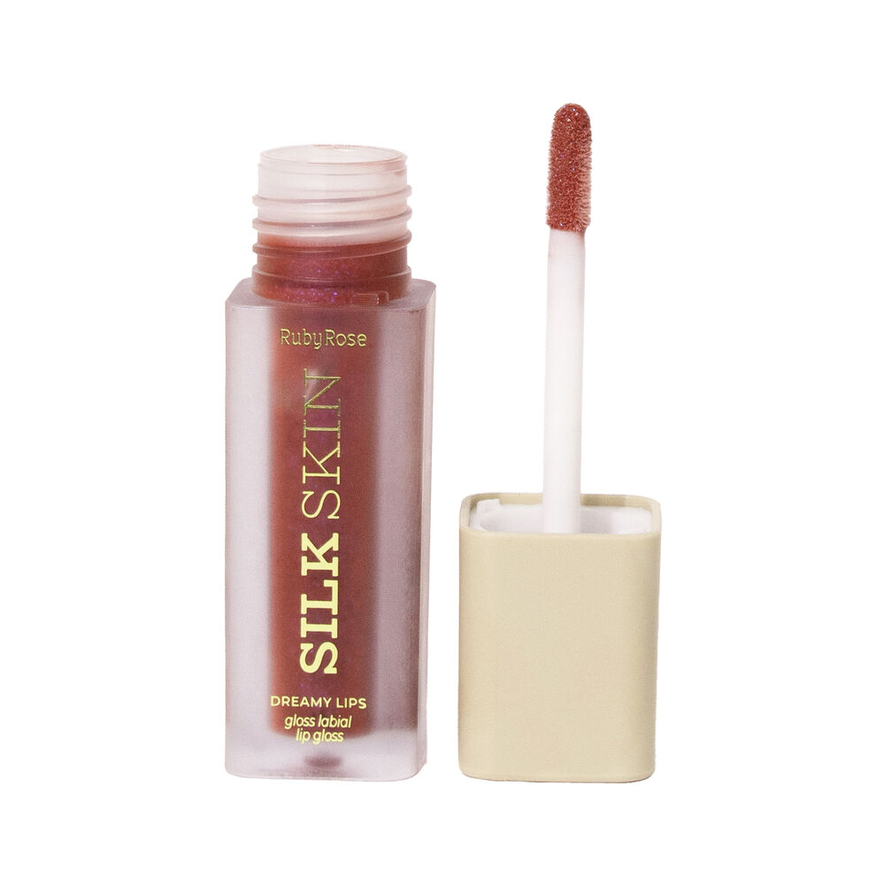 Brillo-Labial-Ruby-Rose-Silk-Skin-Tubo-por-5Ml-Sparkle-Kiss-imagen-1