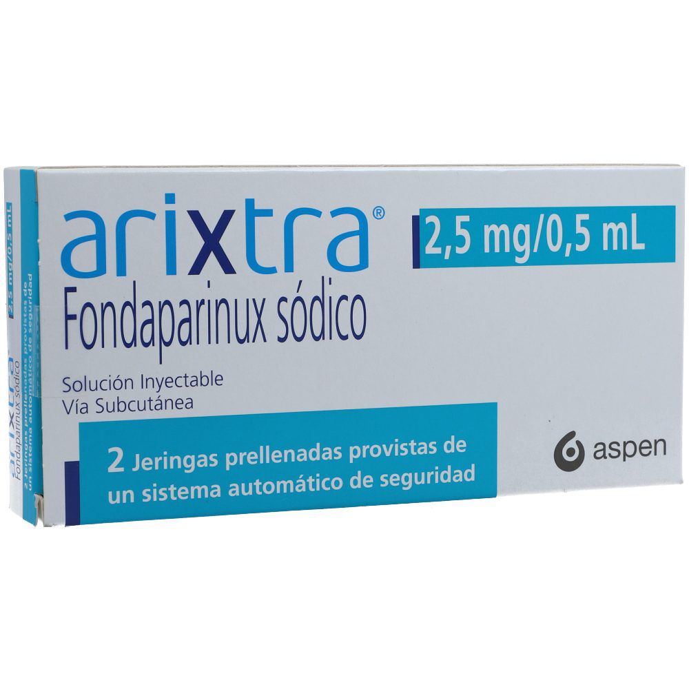 Arixtra 2.5Mg/0.5mL Caja X 2 Jeringas Prellenadas X 0,5mL Solución Inyectable