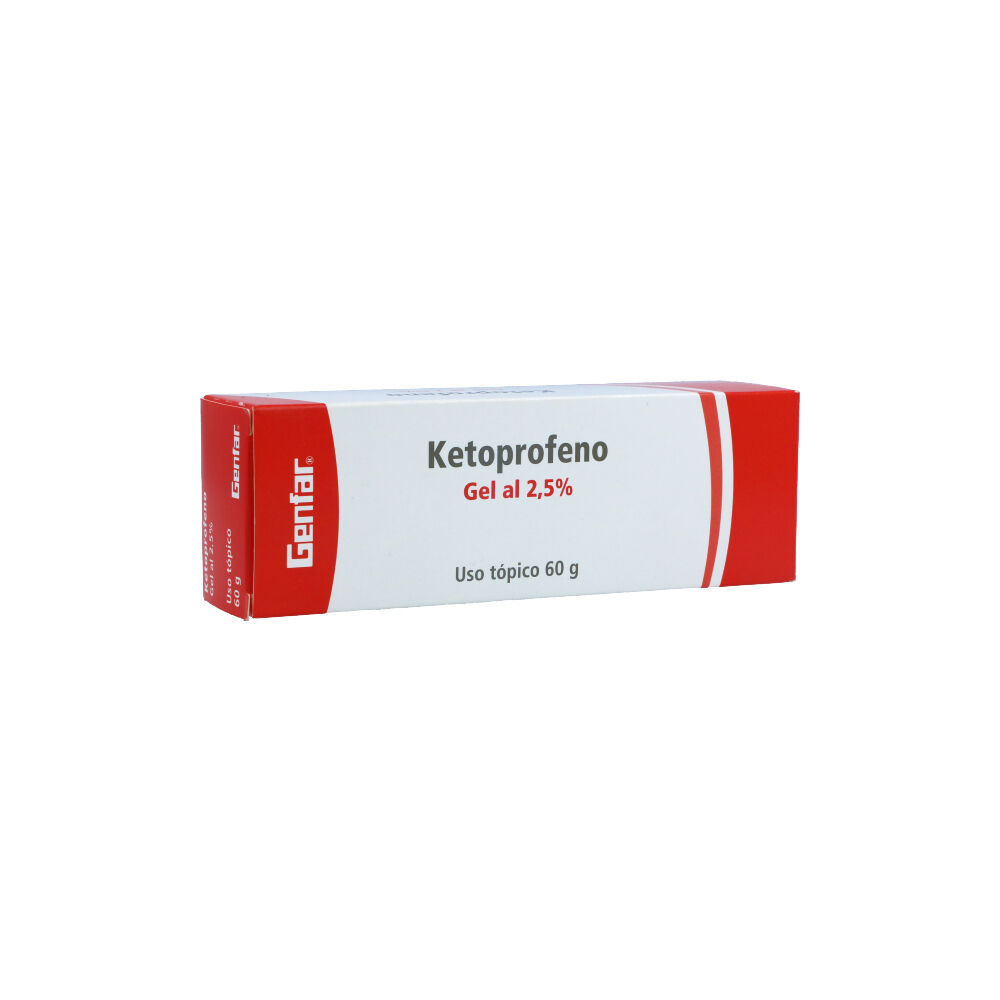 Ketoprofeno Gel al 2,50% Tubo X 60 Gr