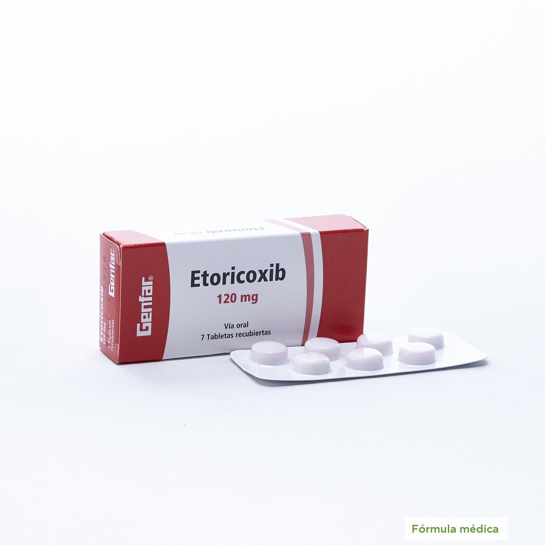 Etoricoxib Tabletas Recubiertas 120 Mg Caja X 7