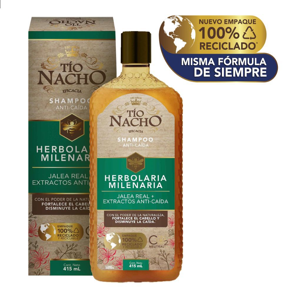 Tío Nacho Shampoo Herbolaria Milenaria 415 Ml