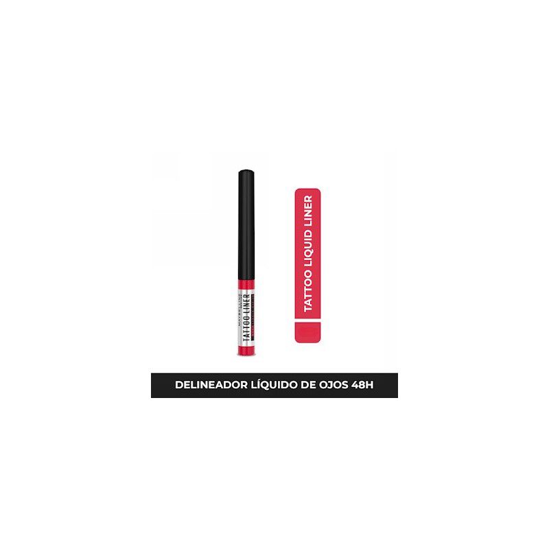 Delineador Líquido Maybelline Eye Studio Tattoo Liner 48 Hrs Liquid Pen Black 1 Gr