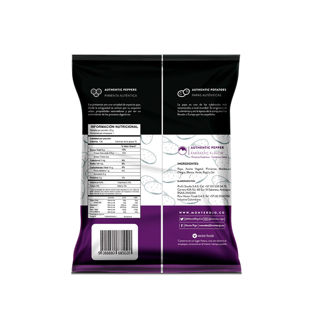 Papas-Monte-Rojo-Paquete-X-25G-Mezcla-De-Pimienta-imagen-2