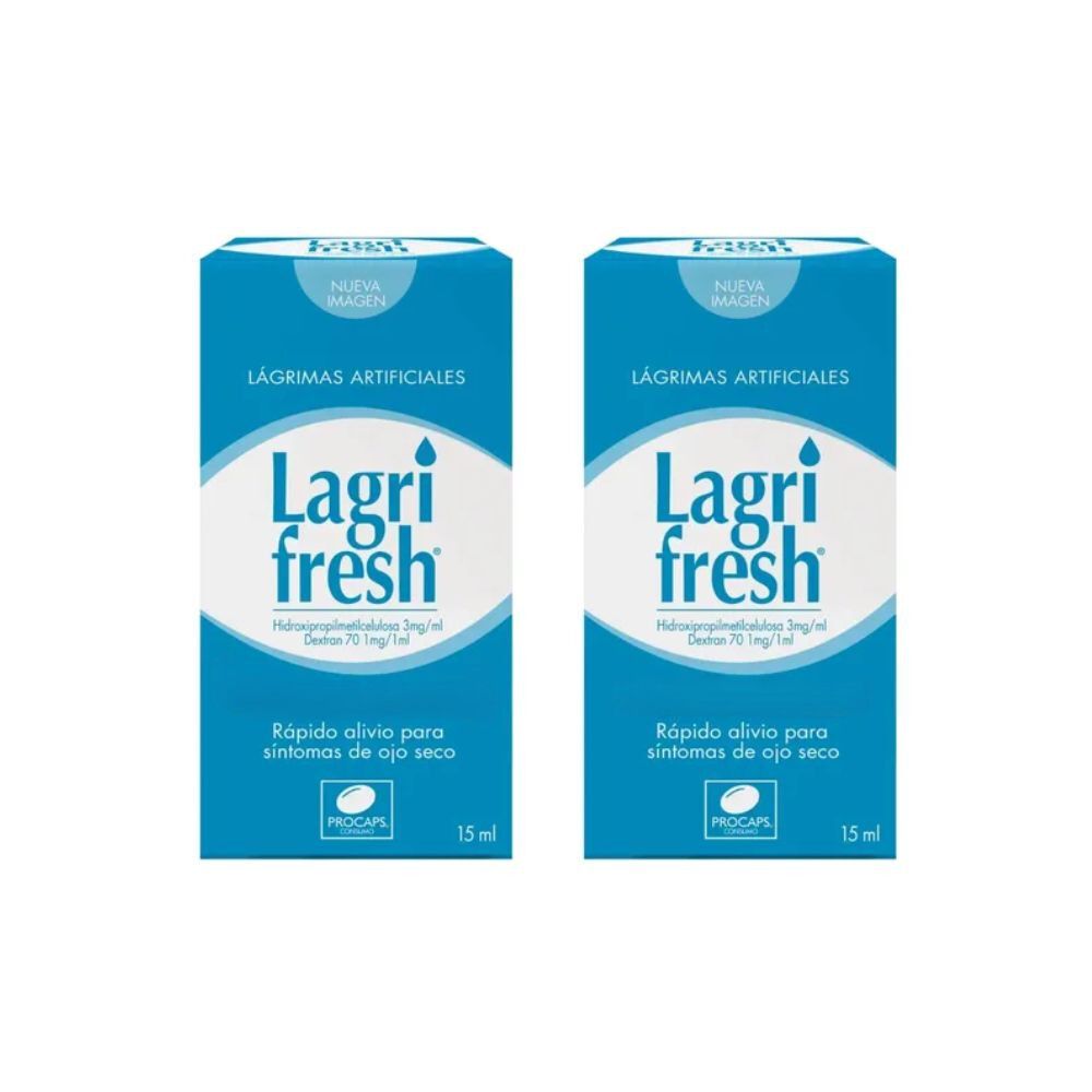 Promo-Lagrifresh-2X1-(1+3)Mg/Ml(0.1+0.3)%-Soluci&oacute;n-Oft&aacute;lmica-Paquete-Por-2Frascos-Por-15Ml-imagen