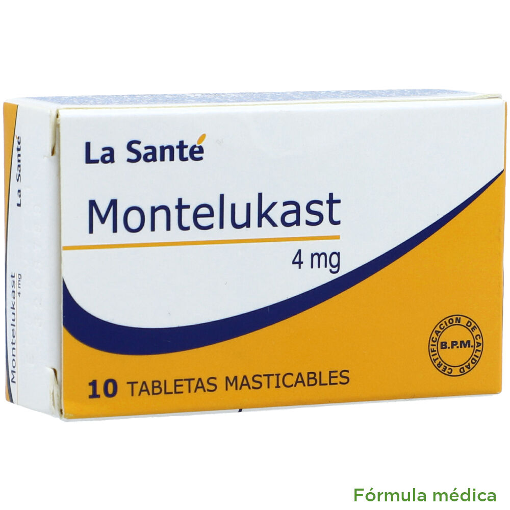 Montelukast Tabletas Masticables 4Mg Caja X 10