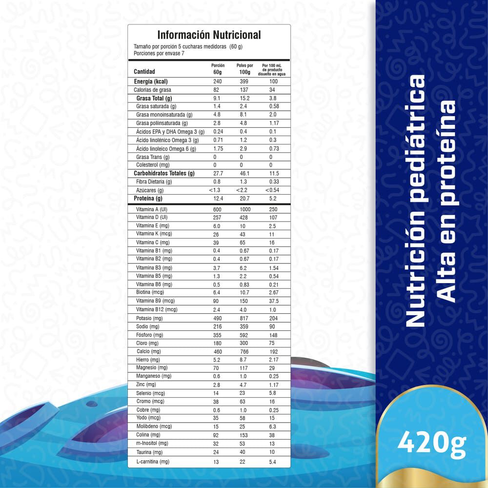 Proklein-Net-Alimento-Para-Propósitos-Médicos-Especiales,-Para-Dar-Soporte-Nutricional-Edad-4-A-18-Años--Crema-De-Vainilla-Tar-X-420Gr-imagen-4