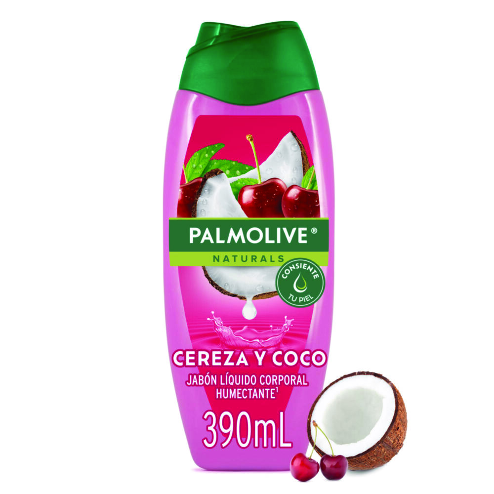 Jabón Liquido Corporal Palmolive Naturals Cereza Y Coco 390Ml