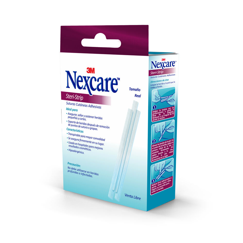 Suturas-Cutaneas-Adhesivas-Caja-X-12-3M-Nexcare-12Mm-X-100Mm-imagen-2