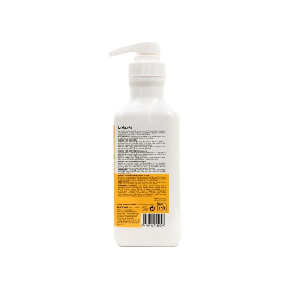 Leche-Corporal-Babaria-Body-Milk-Vit-C+-Frasco-X-500Ml-imagen-2