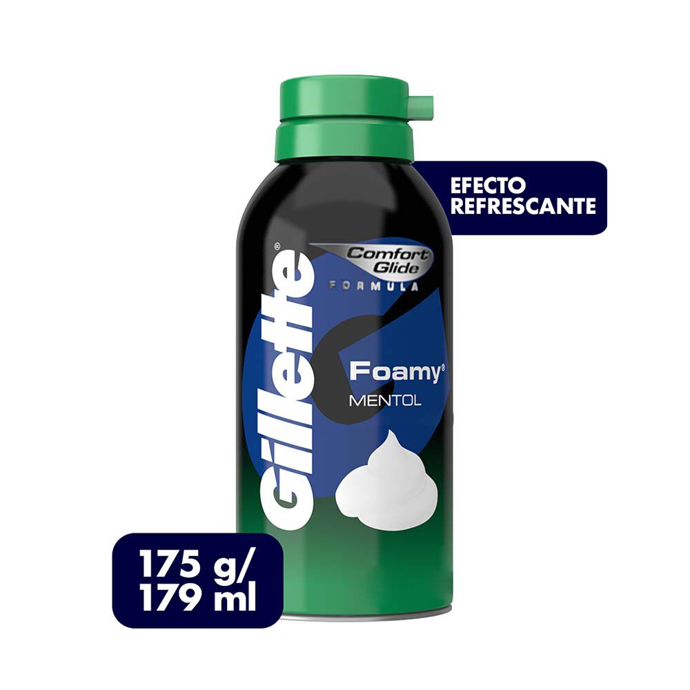 Espuma-De-Afeitar-Menthol-Gillette-Frasco-X-175Gr-imagen-1