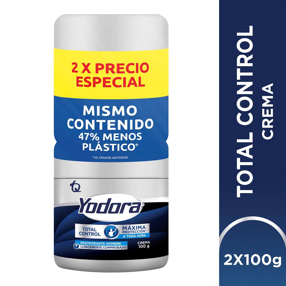 Promo Desodorante En Crema Yodora Hombre Precio Especial Paquete por 2Pote por 100Gr