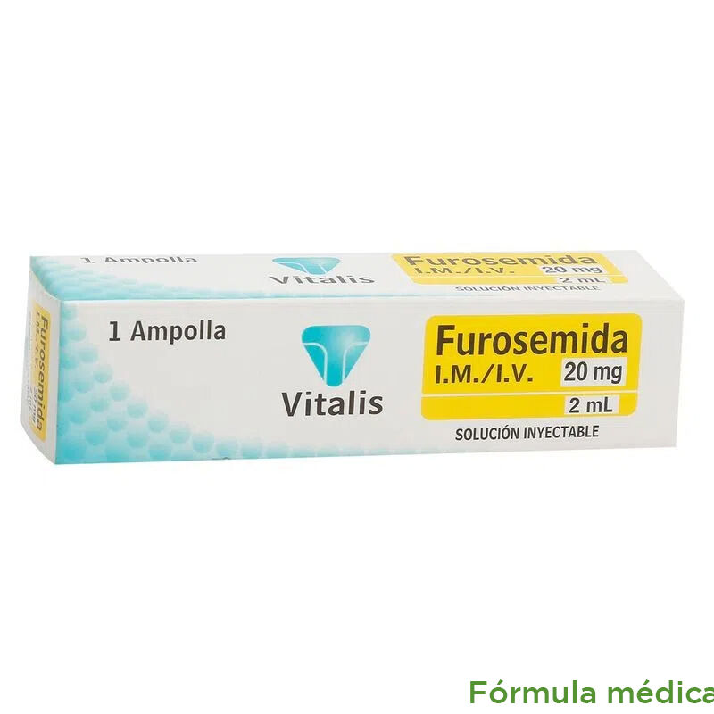 Furosemida 20Mg/2Ml(10Mg/Ml) Solución Inyectable Caja X 100Amp X 2Ml Ryan