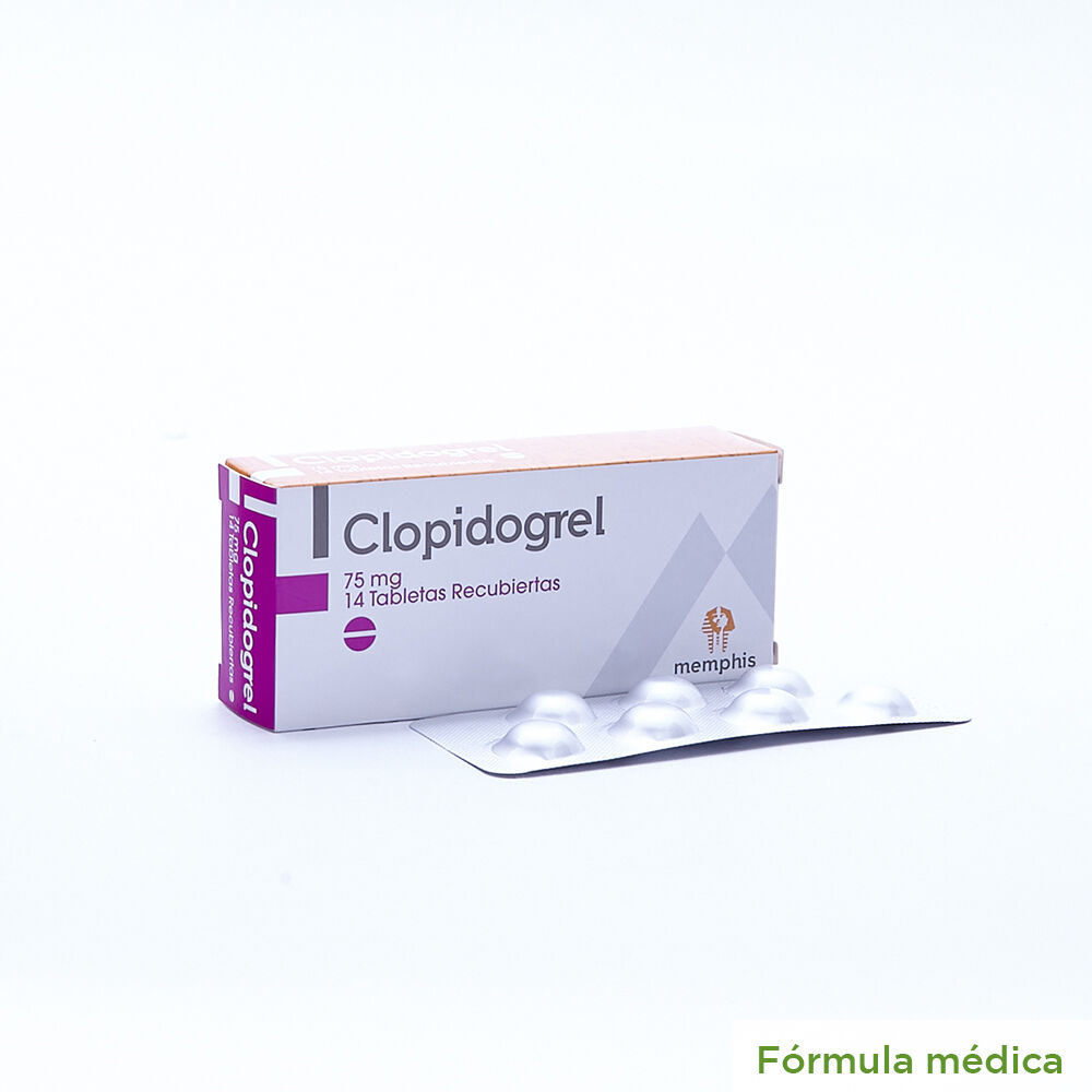 Clopidogrel 75Mg Tableta Recubierta Caja X 14