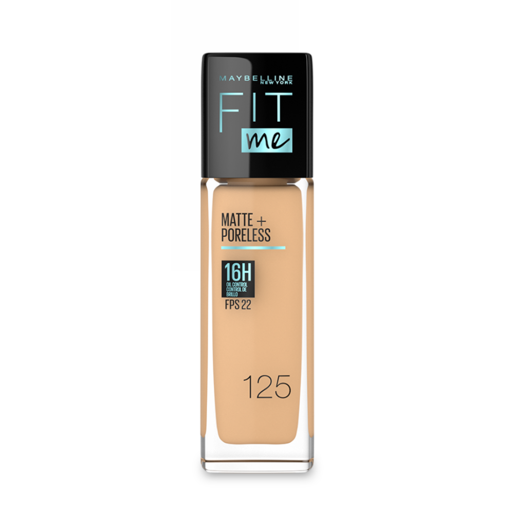 Base-Liquida-Maybelline-125-Fit-Me-Matte+Poreless-Fps22-Frasco-por-30Ml-imagen-1