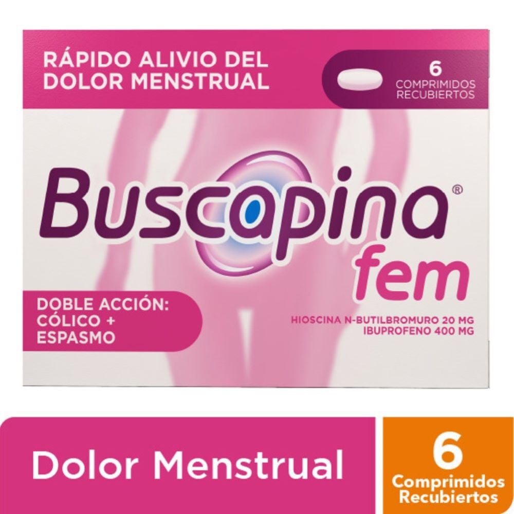 Buscapina Fem Caja X 6 Tabletas Recubiertas