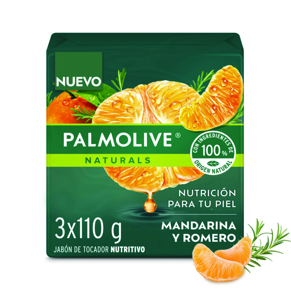 Jabón Palmolive Mandarina Y Romero En Barra 3X110G