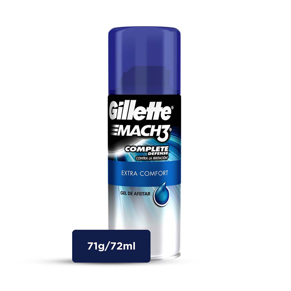 Gel-Afeitar-Extra-Comfort-Gillette-Mach3-Complete-Defense-Frasco-X-72Ml-imagen-1