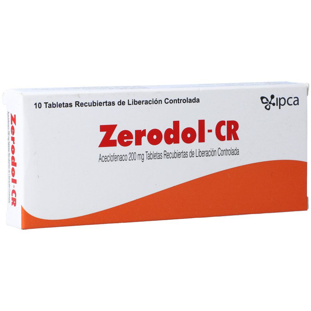 Zerodol Cr 200Mg Caja X 10 Tabletas Liberación Prolongada