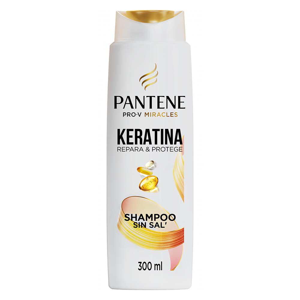 Shampoo-Sin-Sal-Pantene-Keratina-Repara-Y-Protege-Frasco-X-300Ml-imagen-1