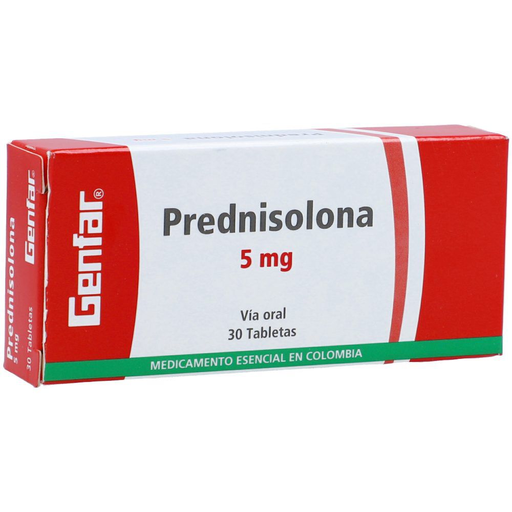Prednisolona 5Mg Tableta Caja X 30 Tabletas