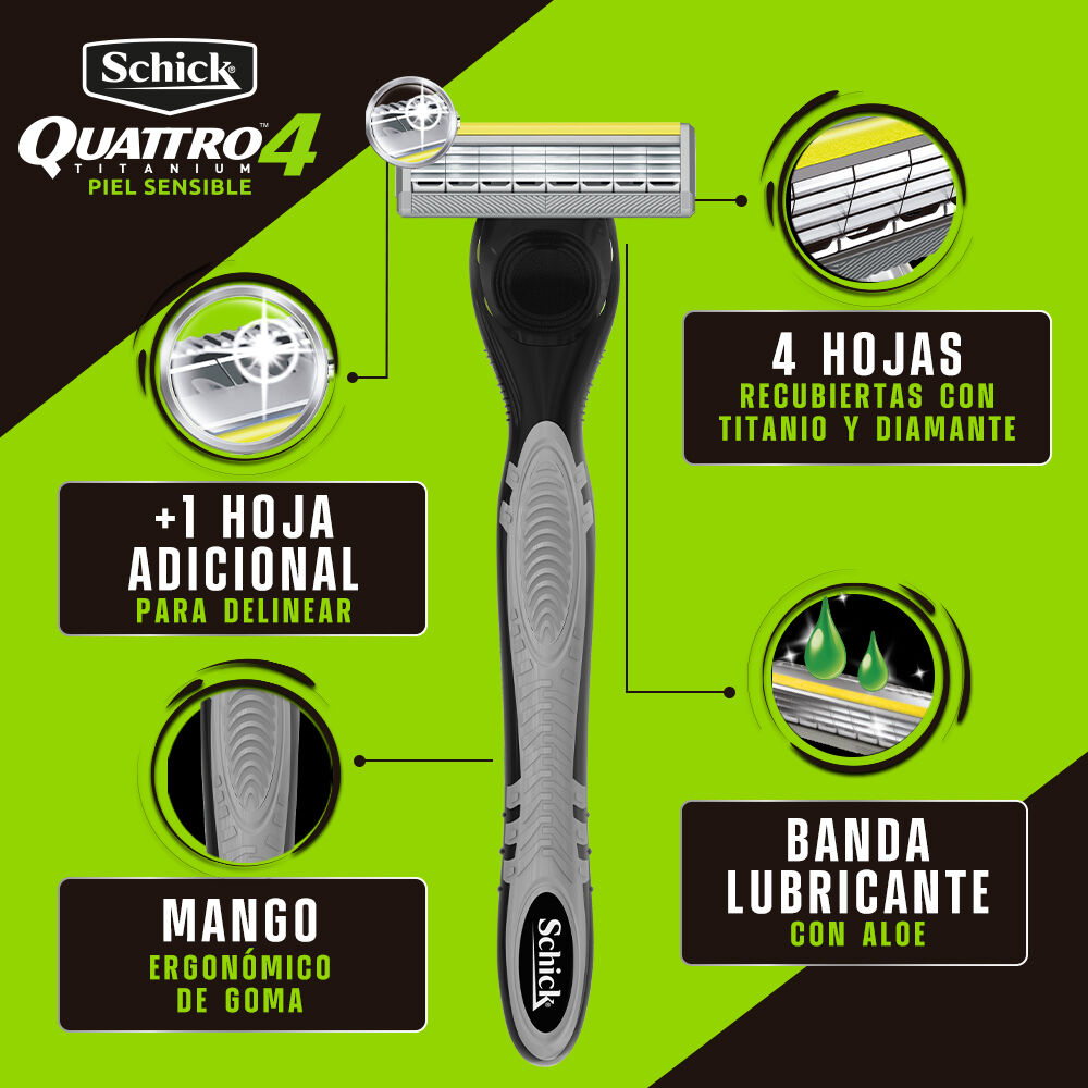 Maquina-Afeitar-Quattro-4-Titanium-Sensitive-Schick-Sobre-X-1-imagen-2