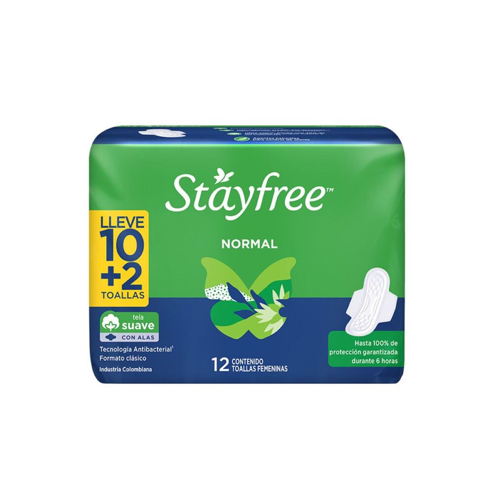 Toalla-Higienica-Con-Alas-Pague-10-Lleve-12-Stayfree-Paquete-X-12-imagen-2