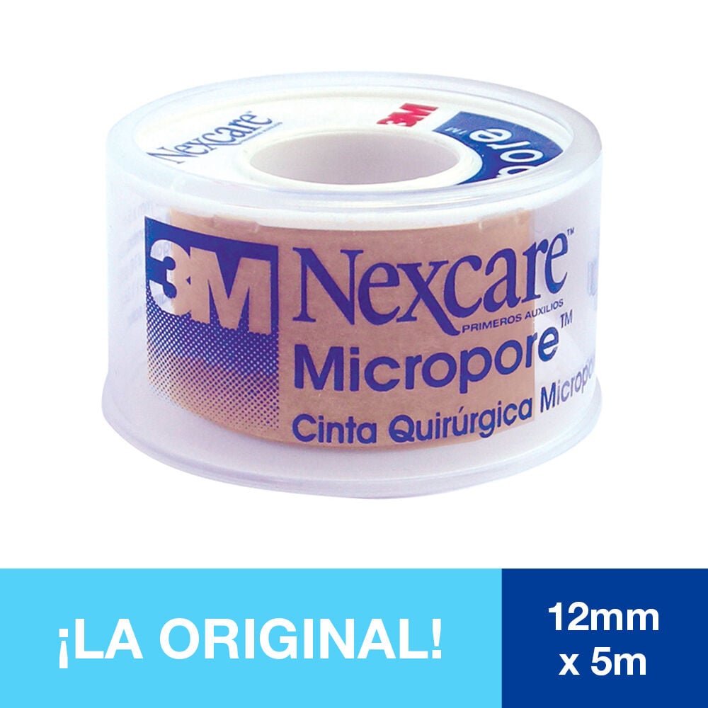 Micropore-Nexcare-Piel-Caja-Individual-1-Sobre-12Mm-X-5M-imagen-2