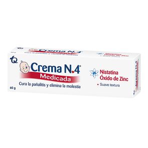 Crema-No-4-Medicada-Con-Nistatina-y-Oxido-de-Zinc-(200Mg+100000Ui)/Gr-Tarro-X-60Gr-imagen