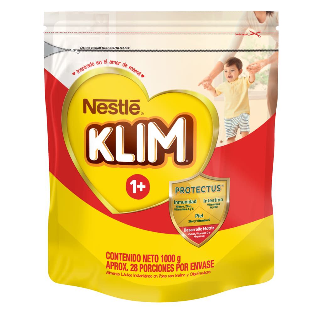Leche Klim 1+ Prebio Sabor Miel 1000 g