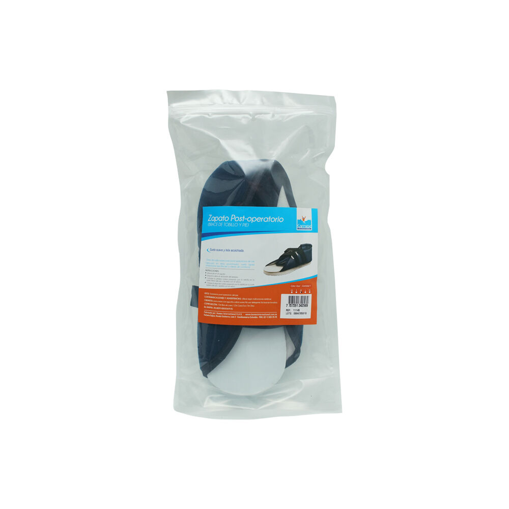 Zapato-Post-Operatorio-Bolsa-X-1-Kamex-Talla-M-Azul-imagen