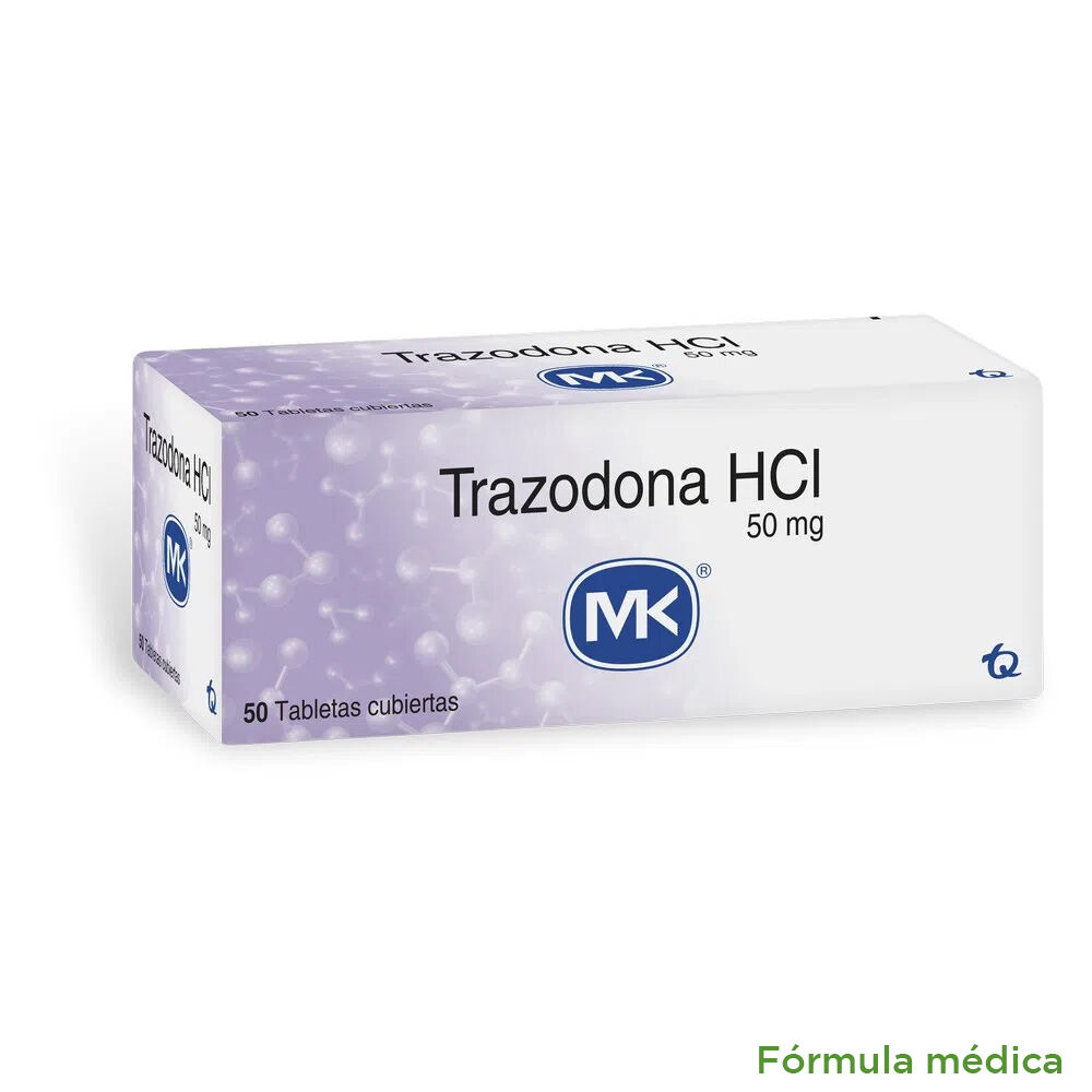 Trazodona 50Mg Tableta Recubierta Blíster X 10