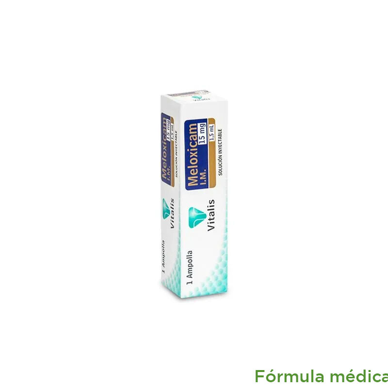Meloxicam 15Mg/1.5Ml(10Mg/Ml) Solucion Inyectable Caja X 1Amp X 1.5Ml Vitalis