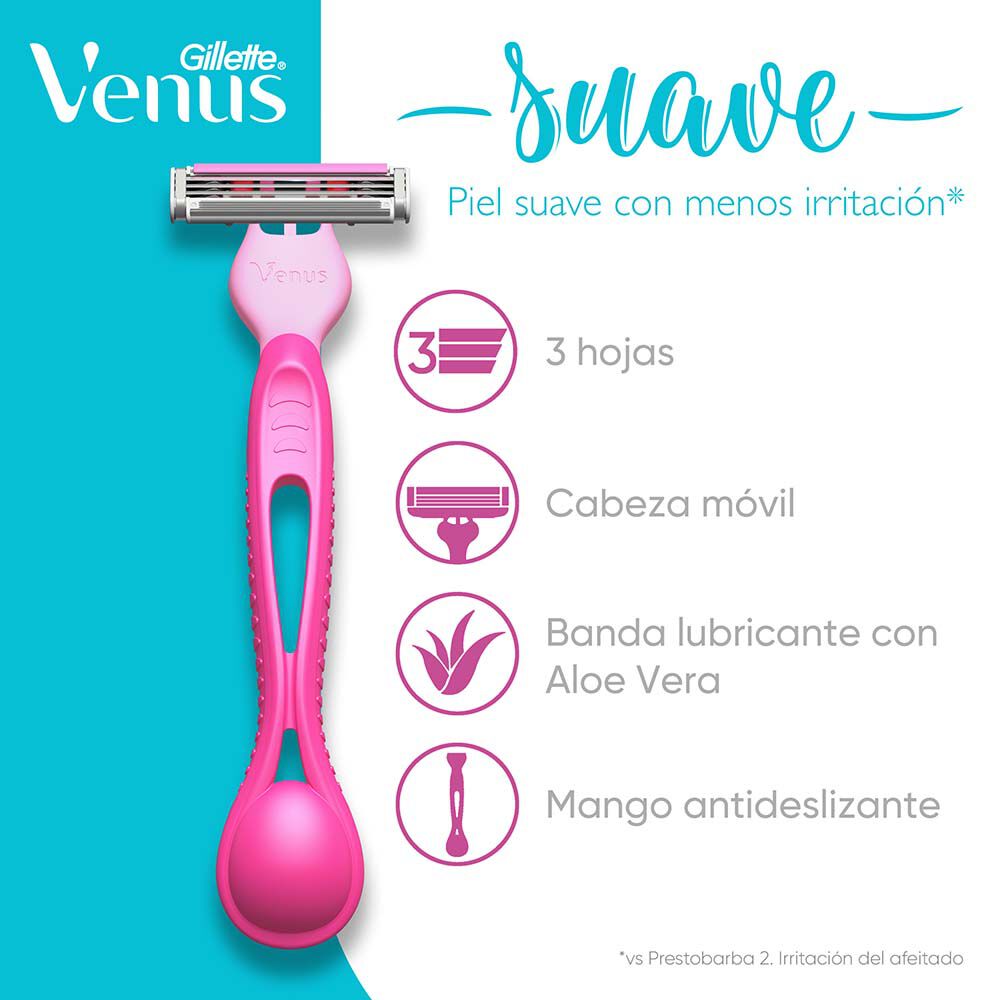 Gillette-Mujer-Venus-Máquina-desechable-Sobre-X-4-und.-imagen-4