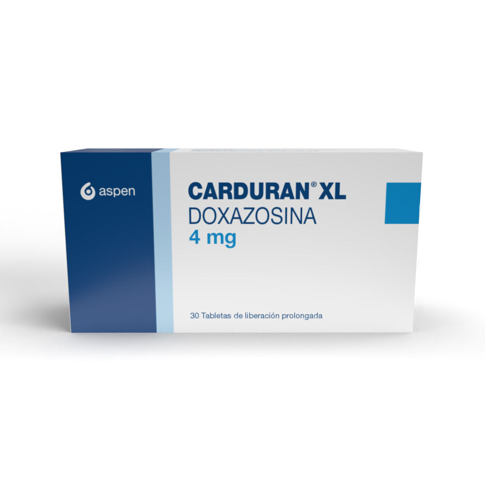 Carduran Xl 4Mg Caja X 30 Tabletas Liberación Prolongada