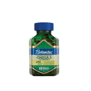 Omega-3-+-Vitamina-E-Botanitas-(1000+6.7)Mg-Capsula-Bland-Frasco-X-100-imagen