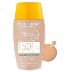 Protector-Solar-Photoderm-Bioderma-Nude-Touch-Fps-50+-Teinte-Claire-Frasco-X-40Ml-imagen