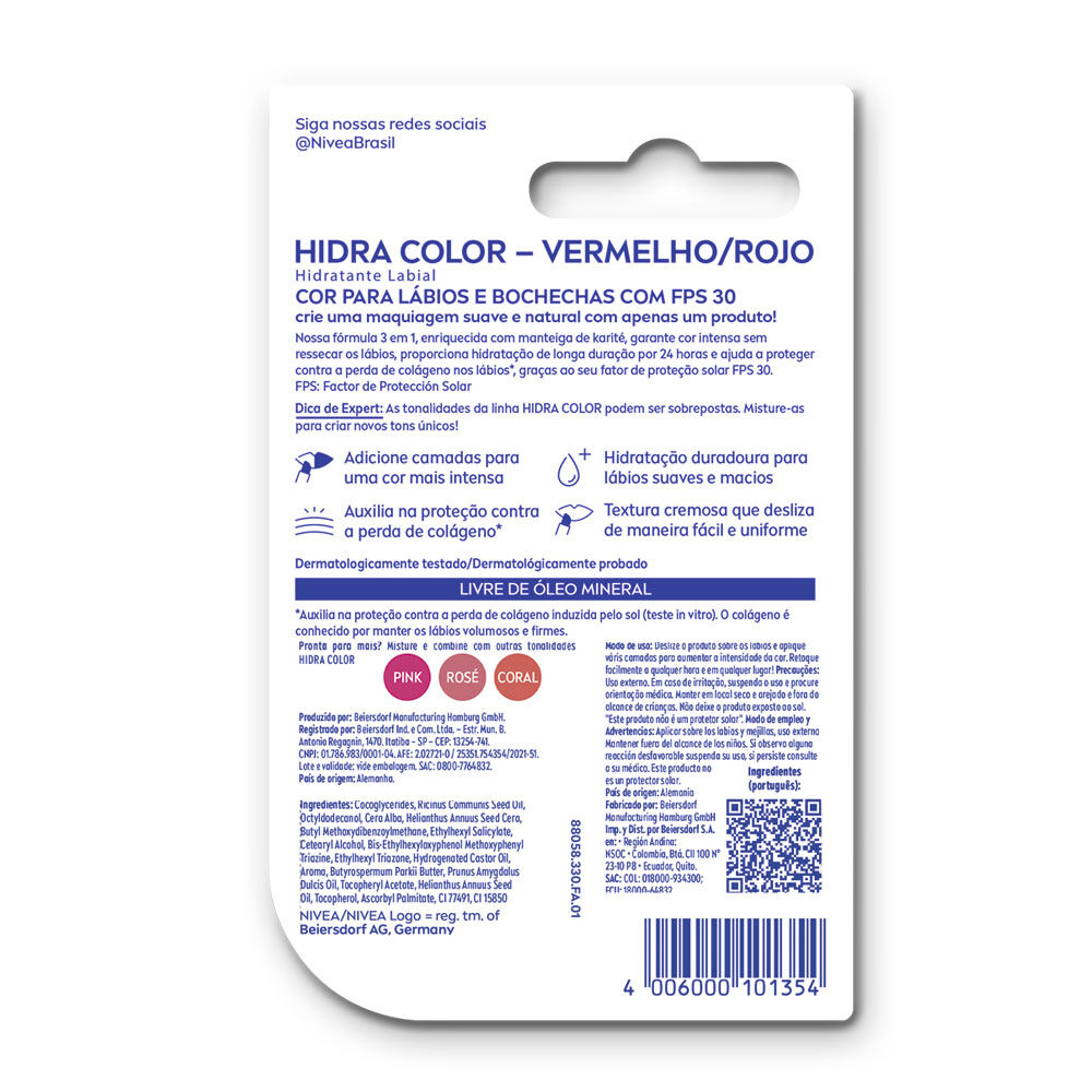 Hidratante-Labial-Nivea-Hidra-Color-Fps-30-Tubo-X-4.8Gr-Rojo-imagen-3