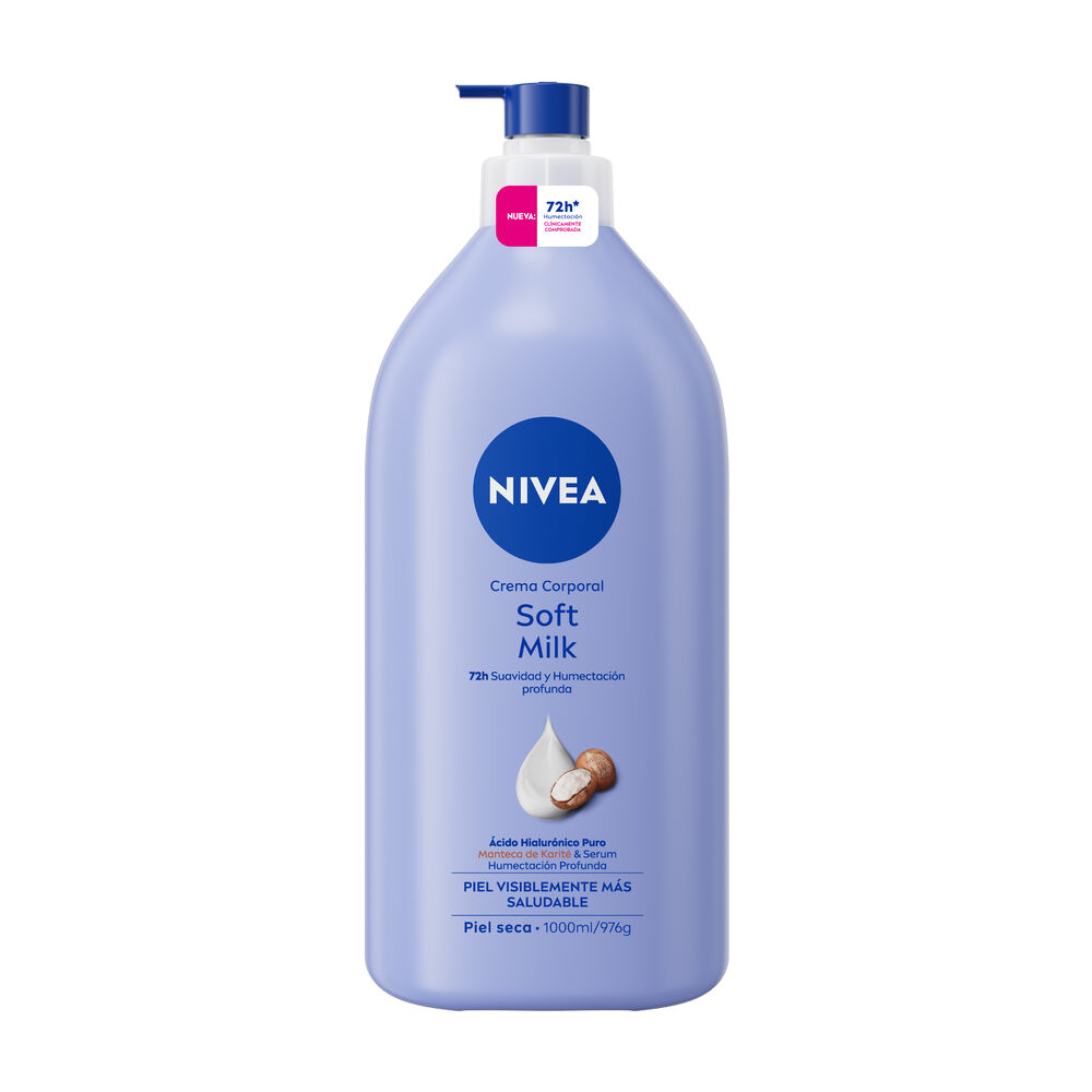 Crema-Corporal-Hidratante-Profunda-Nivea-Soft-Milk-Piel-Seca-Frasco-1000-Ml-imagen-2