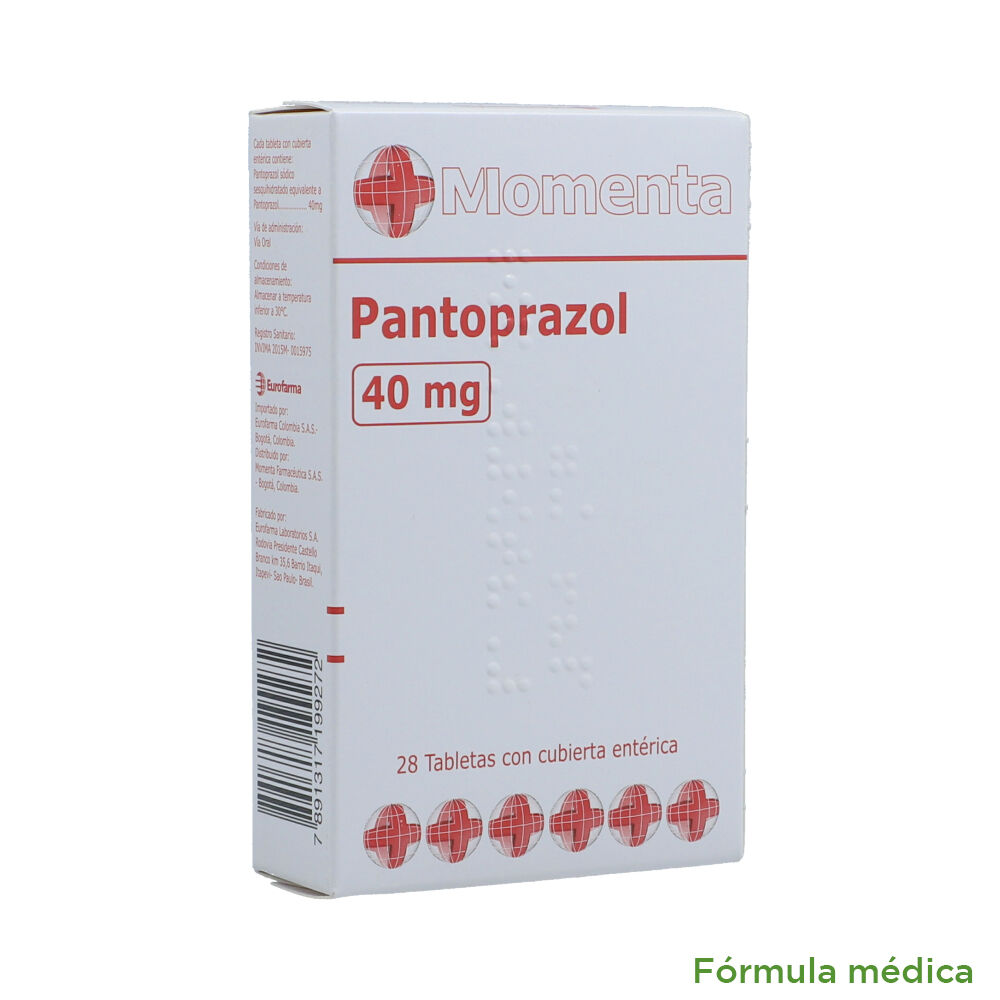 Pantoprazol 40Mg Tabletas Cubierta Entérica Caja X 28