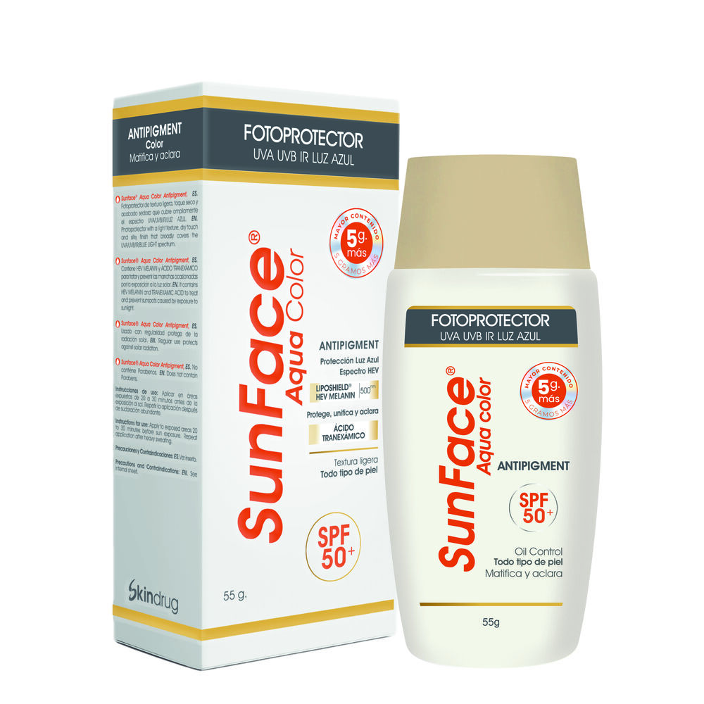 Sunface Aqua Color Spf50+ Frasco X 55Gr