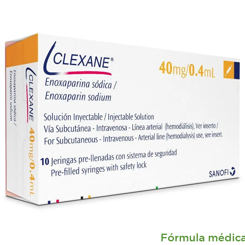 Clexane 40Mg/0.4Ml(100Mg/Ml) Sol Inyección Caja X 10Jerprel X 0.4Ml