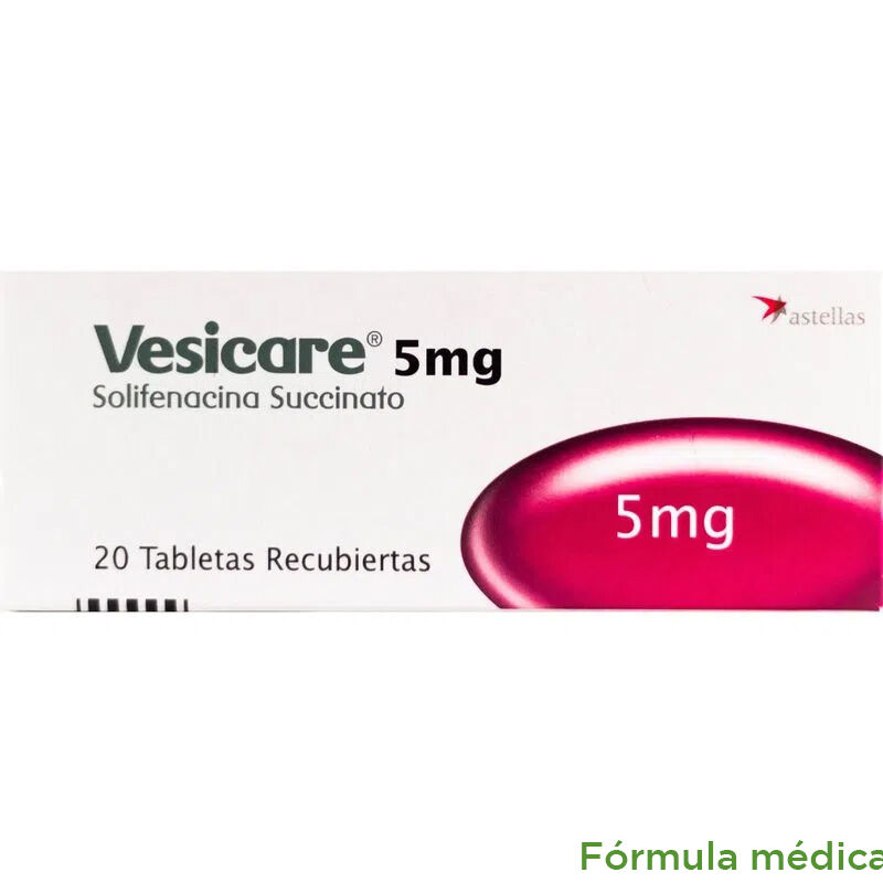 Vesicare 5Mg Tableta Recubietra Caja X 20