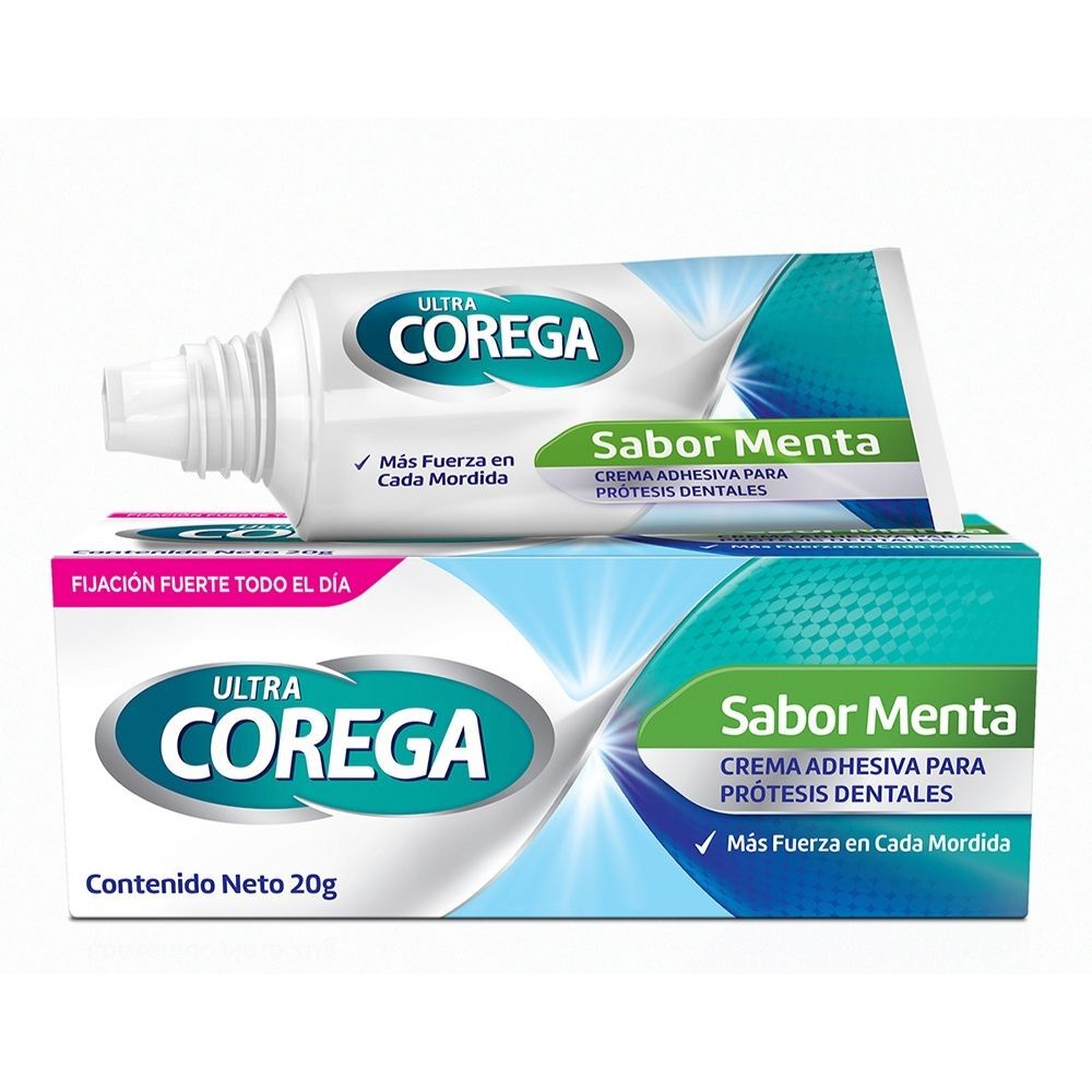 Crema Adhesiva Protesis Menta Corega Tubo X 20 Gr