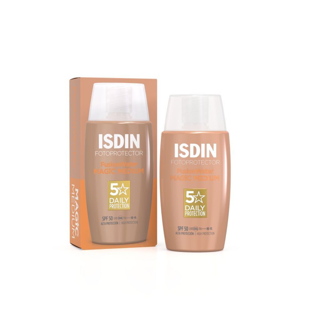 Fotoprotector Isdin Fusion Water Color Medium SPF 50+ Frasco X 50mL
