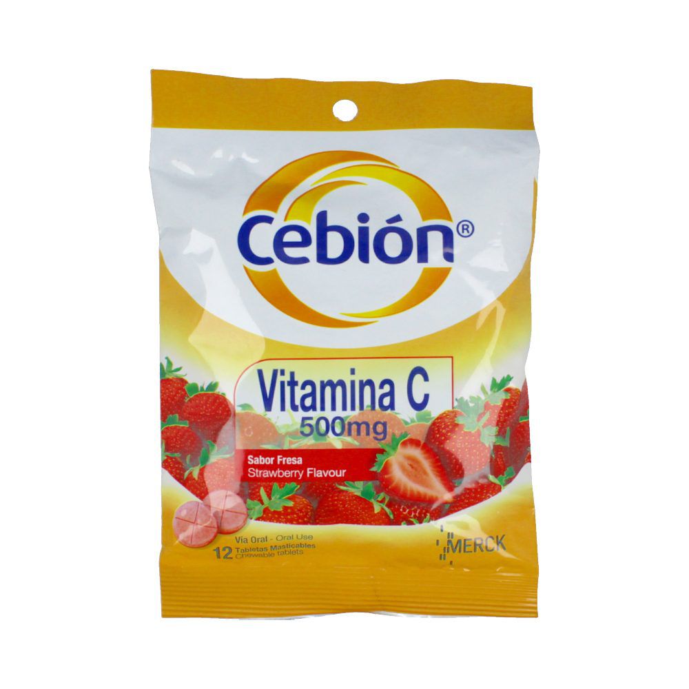 Cebión-500Mg-Sobre-X-12-Tabletas-Masticables-Sabor-Fresa-imagen-1