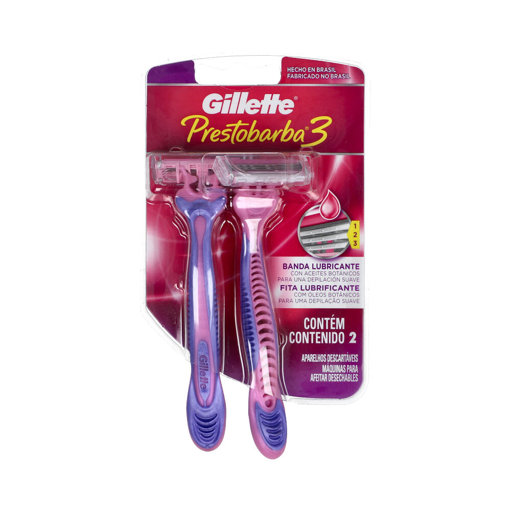 Prestobarba 3 Gillette Sobre X 2 Mujer