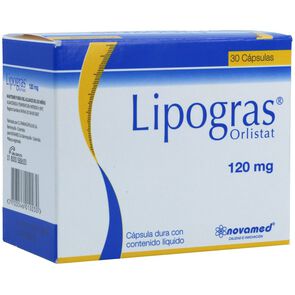 Lipogras-Orlistat-Cápsulas-Duras-Con-Contenido-Líquido-120Mg-Caja-X-30--imagen