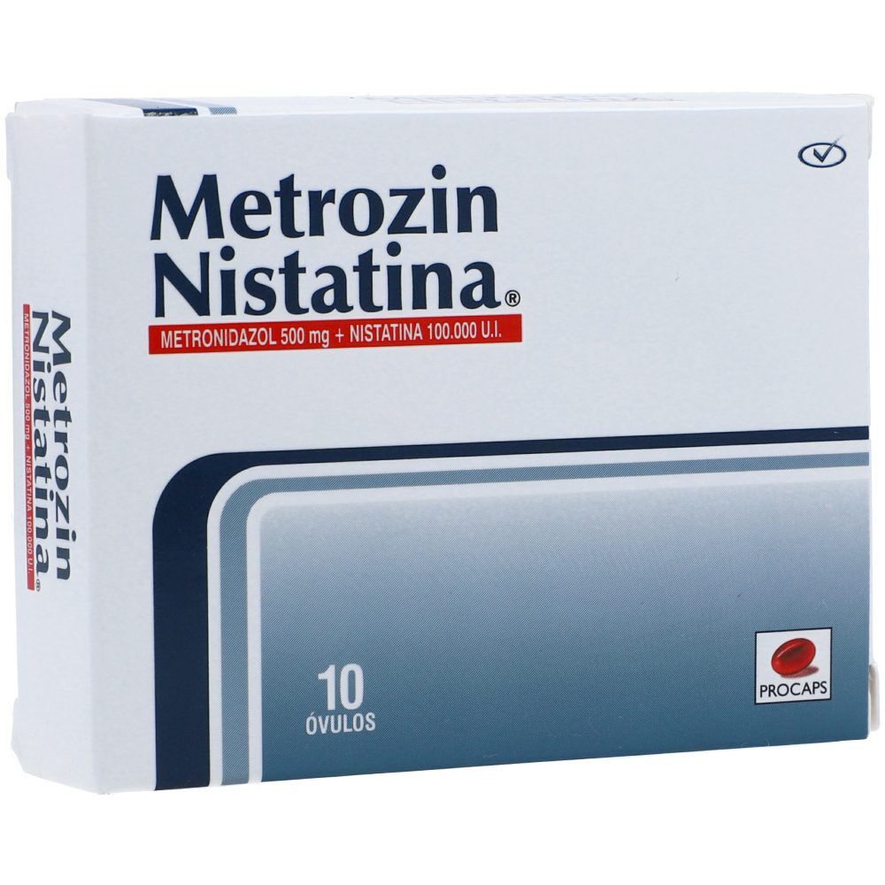 Metrozin Nistatina 500Mg+100000Ui Caja X 10 Ovulos