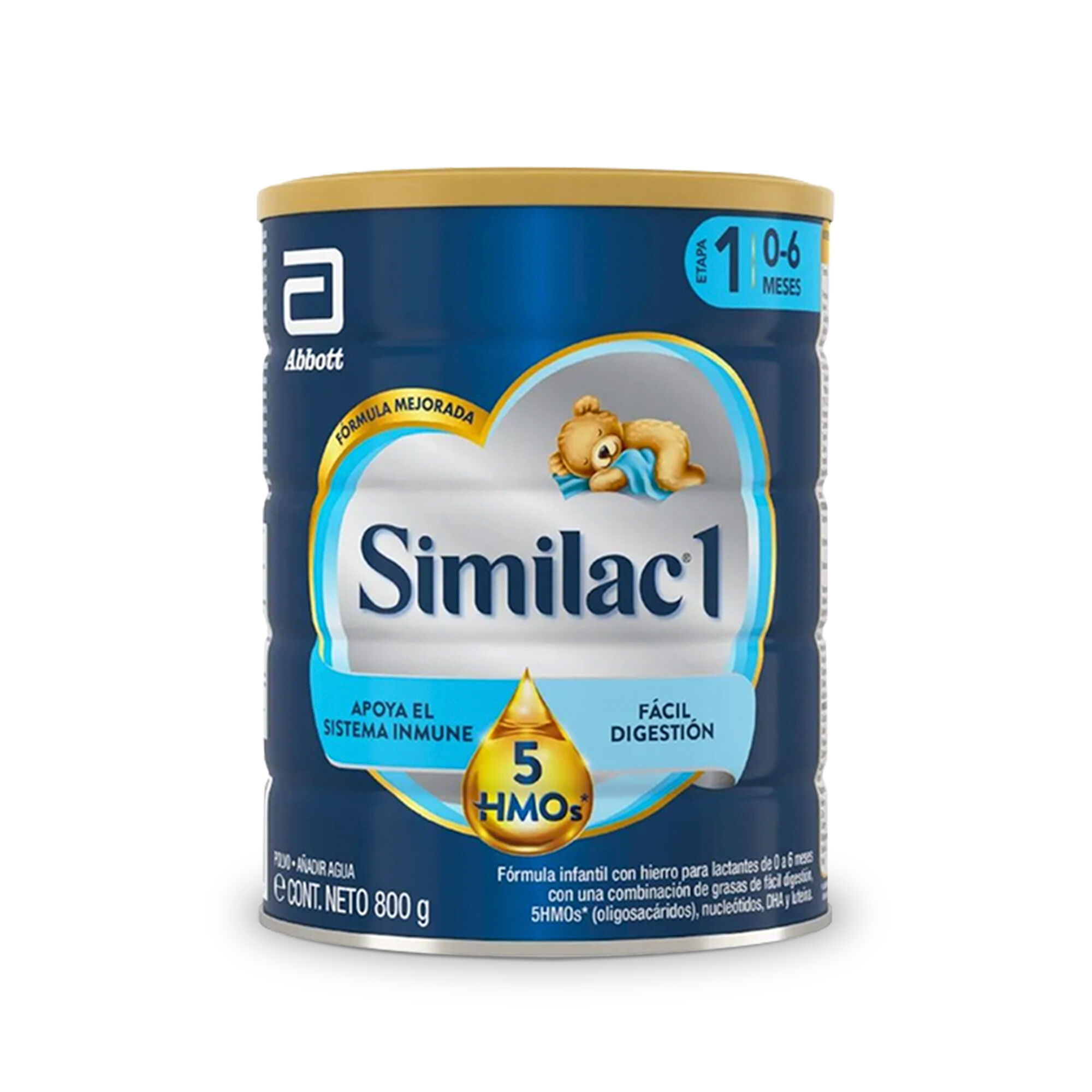 Similac 1 con 5 HMOs para Bebés de 0 a 6 Meses 800 g