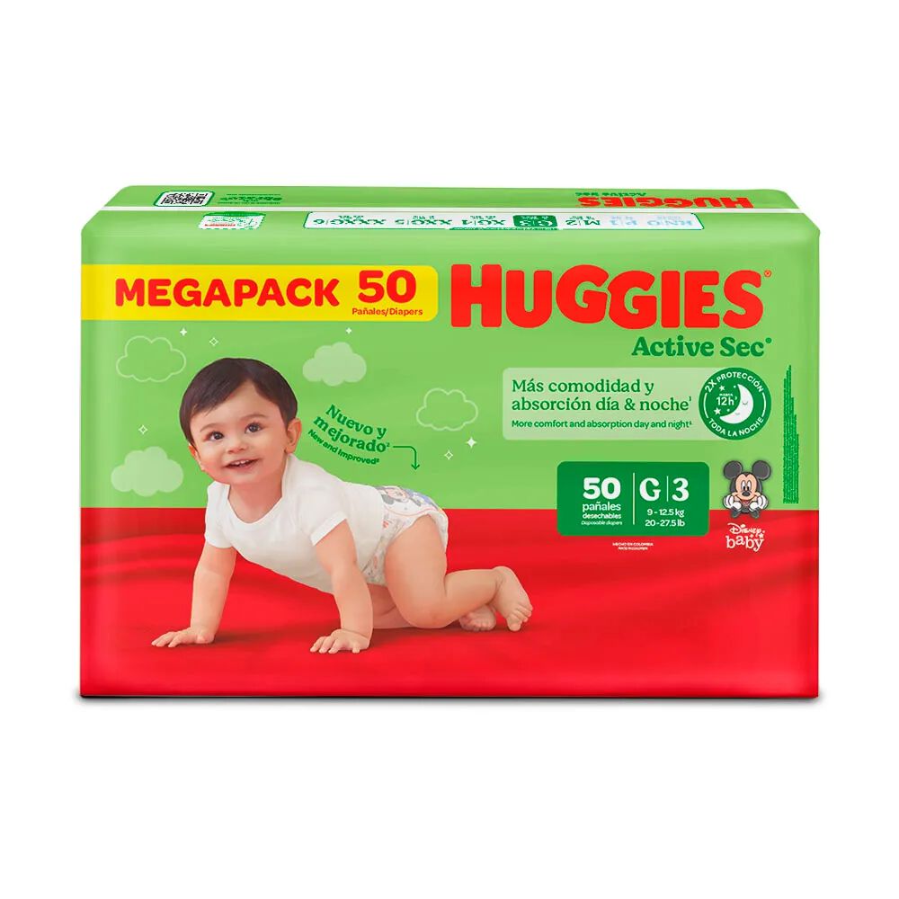 Pañal-Active-Sec-Etapa-3/G-Huggies-50-Unidades-Paquete-X-50-imagen